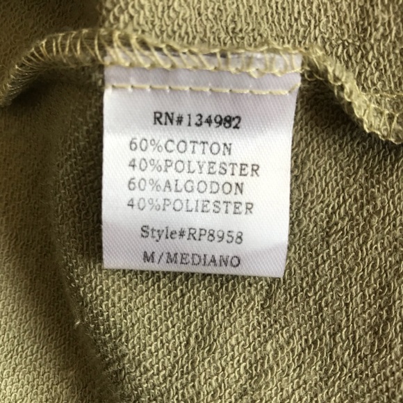 Olive Moto Style Ruffle Cotton Blend Jacket - Picture 7 of 7